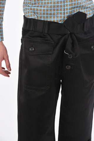 MM10 pantalone crop in misto seta