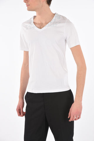 v-neck CHARITY AIDS t-shirt