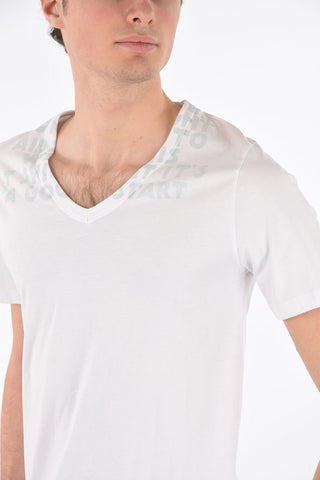 v-neck CHARITY AIDS t-shirt