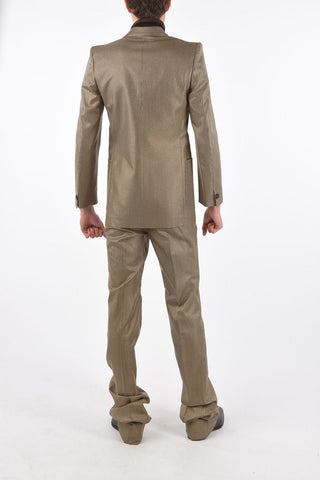 MM14 lurex Houndsthooth motif 1 buttons suit