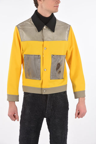 MM10 cotton overshirt with patch pocket