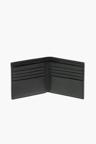 skulls printed leather wallet