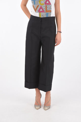 4 Pocket Hidden Fastening Cropped Fit Pants