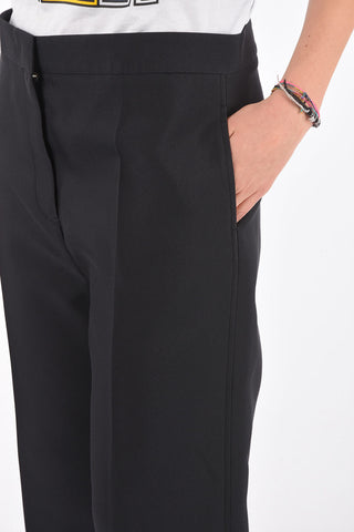 4 Pocket Hidden Fastening Cropped Fit Pants