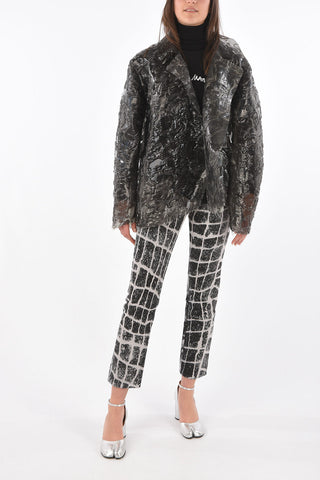 MM0 open front oversized blazer