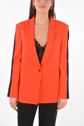 Blazer Monopetto con Dettagli in Rete
