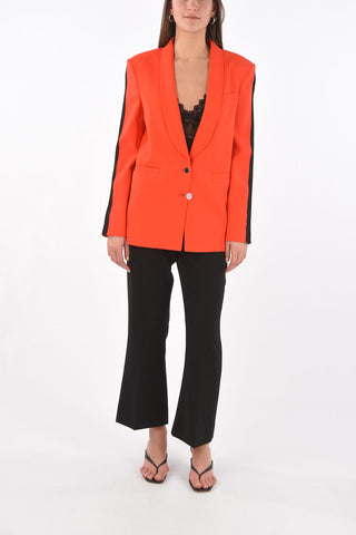 Blazer Monopetto con Dettagli in Rete