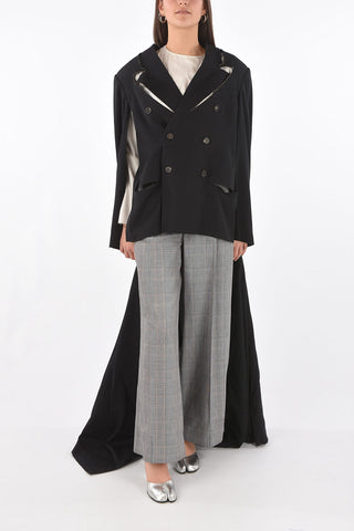 MM0 double breasted coat with cut out details
