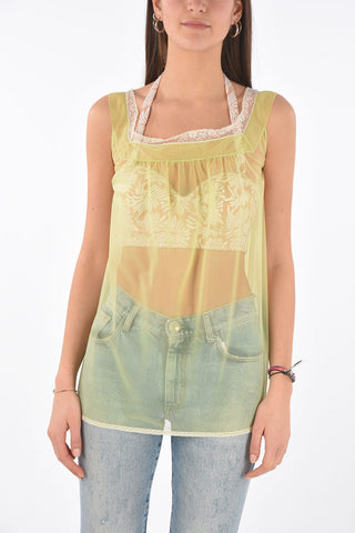 MM0 sheer top with lace detail