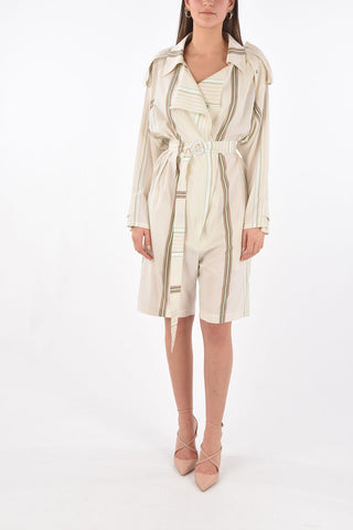 Bayadere Cotton Jumpsuit with Belt