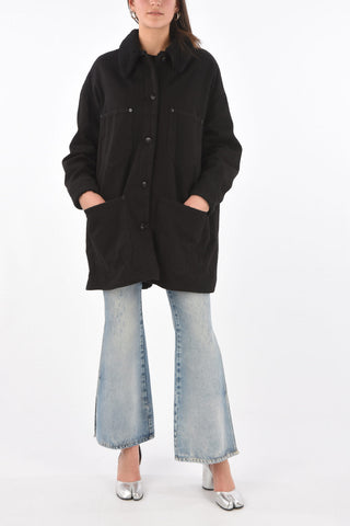 MM6 giubbotto in denim con interno teddy