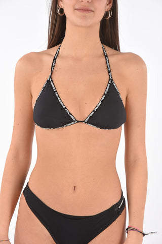 triangle branded tape bikini top