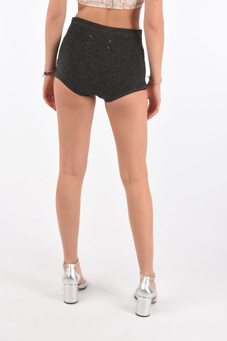 MM0 wool blend high-rise waist culotte