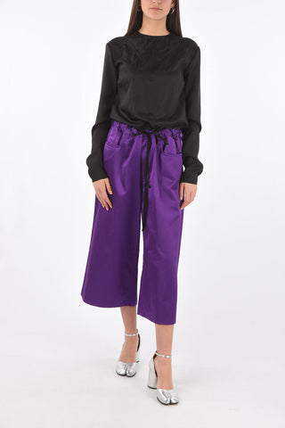MM6 high waist cropped oversized pants