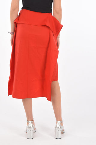 MM6 Side Zipped Asymmetric Skirt