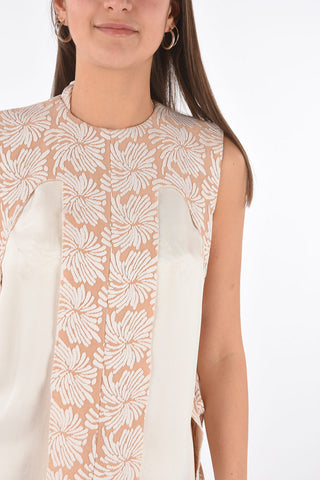 MM0 patterned dress with cut out details
