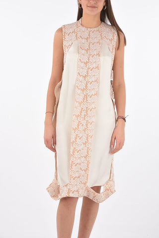 MM0 patterned dress with cut out details