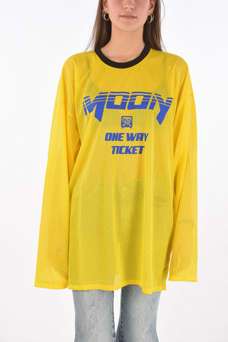 MM0 oversize perforated active t-shirt