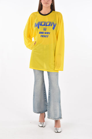 MM0 oversize perforated active t-shirt