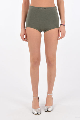 MM0 wool blend high-rise waist culotte