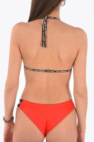 triangle branded tape bikini top