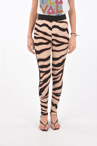 leggings stirrup con coulisse in vita