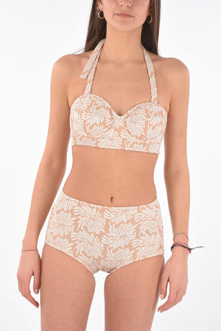 MM0 culotte e top halterneck a fantasia
