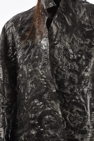 MM0 open front oversized jacket