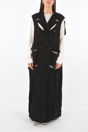 MM0 maxi cappotto doppiopetto in lana vergine