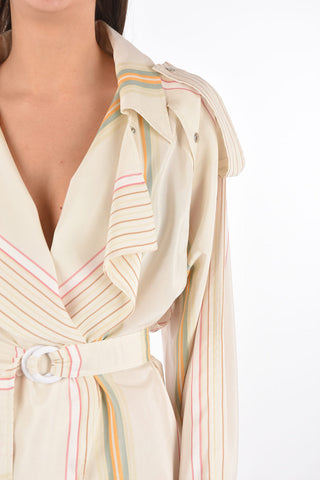 Bayadere Cotton Jumpsuit with Belt