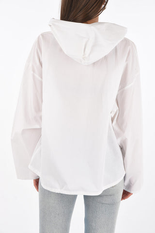 MM6 blusa con cappuccio e maxi tasca a toppa