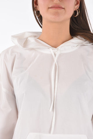 MM6 blusa con cappuccio e maxi tasca a toppa