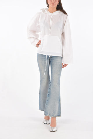 MM6 blusa con cappuccio e maxi tasca a toppa