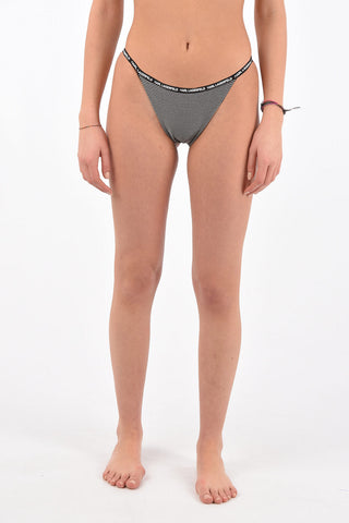 lurex high cut bikini bottom