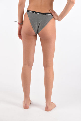 lurex high cut bikini bottom