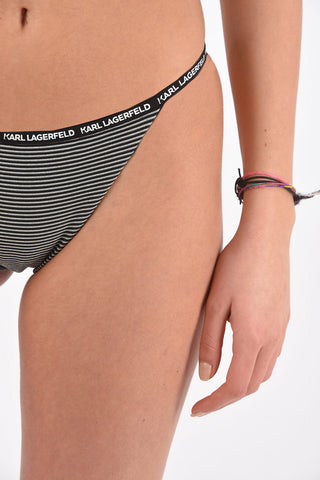 lurex high cut bikini bottom