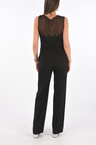 MM1 Corset Jumpsuit with Trompe L'oeil Effect