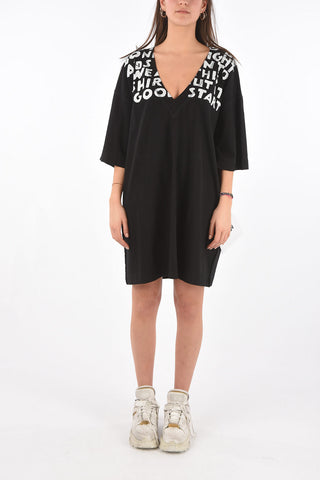 MM6 printed v-neck dress