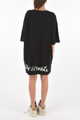 MM6 printed v-neck dress