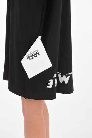 MM6 printed v-neck dress