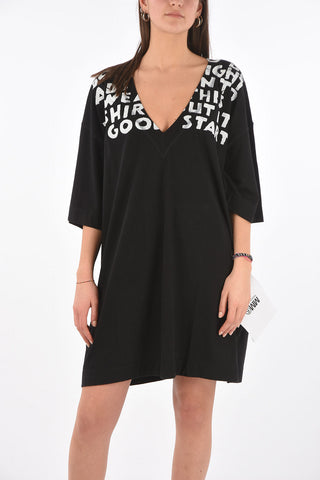 MM6 printed v-neck dress