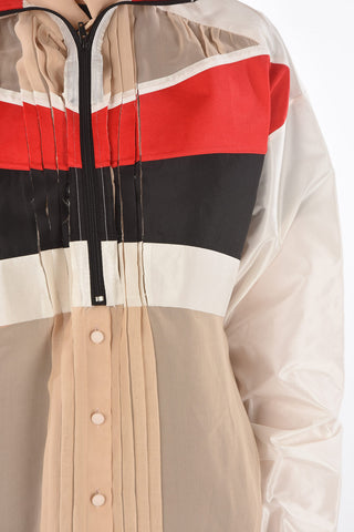 MM0 sheer shirt with Contrasting Bands