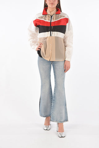 MM0 sheer shirt with Contrasting Bands