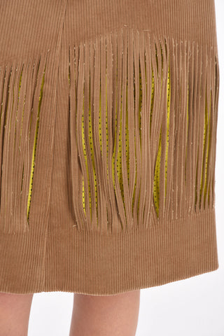 MM0 corduroy longuette with mesh inner