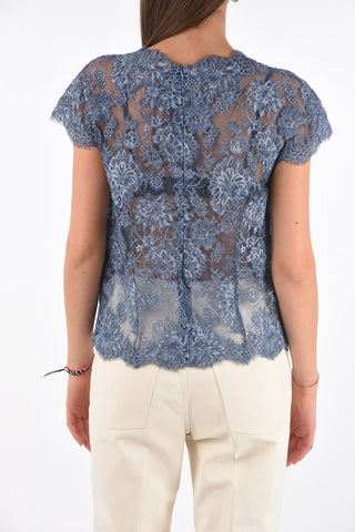 Top in Pizzo a Maniche Corte
