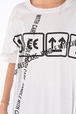 MM0 printed oversized t-shirt