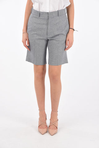 4 Pocket Wool Shorts with Belt Loops