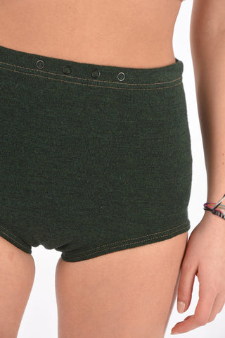 MM0 wool blend high-rise waist culotte