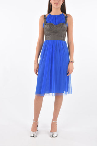 MM1 tulle knee lenght dress with corset top
