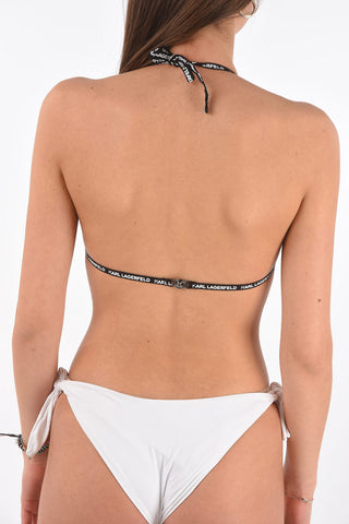 triangle branded tape bikini top